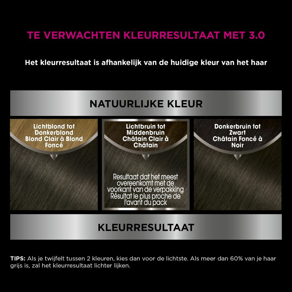 Garnier Olia Permanente Crèmekleuring 3.0 Donkerbruin