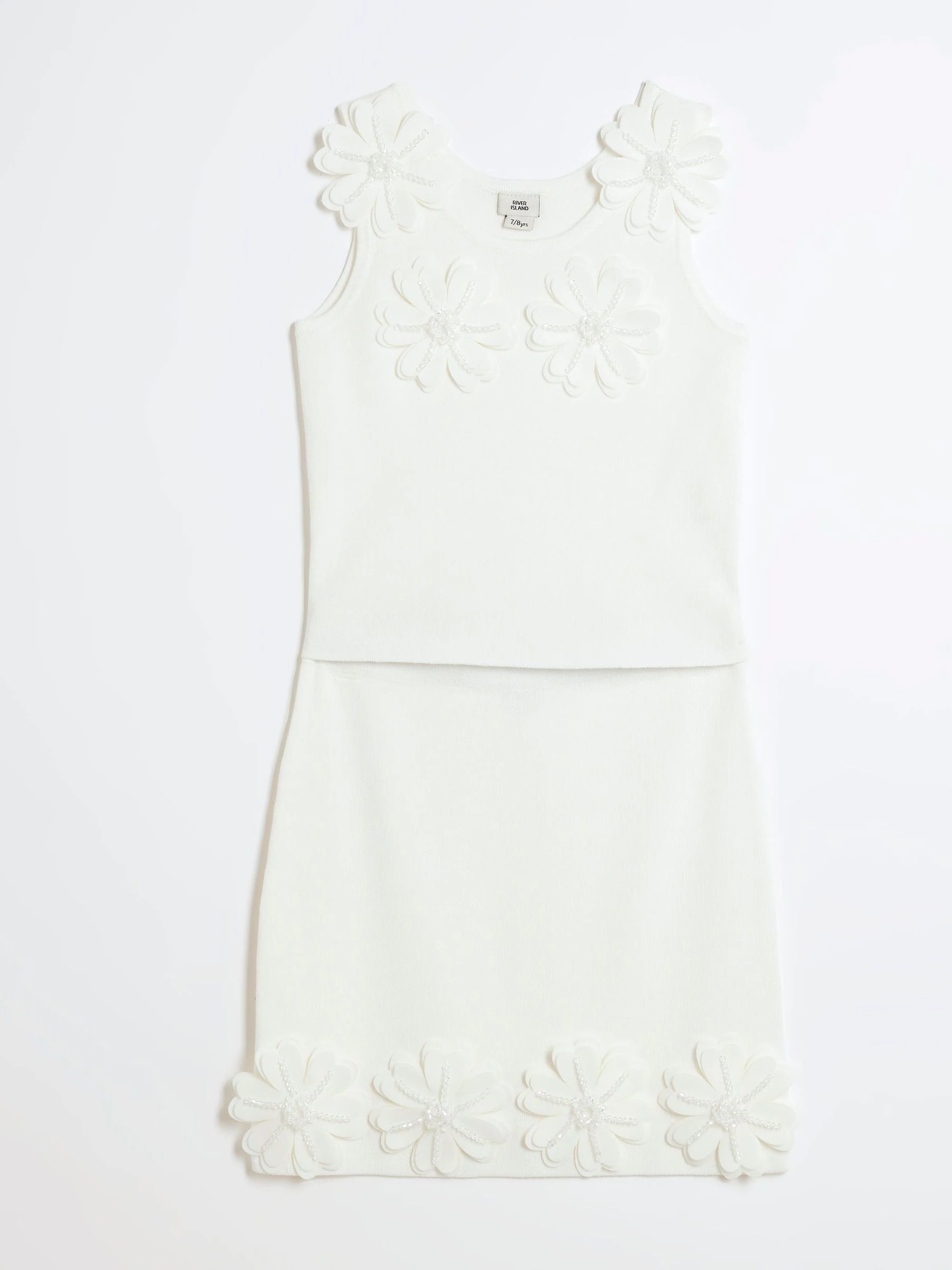 River Island 3D Flower Skirt Set