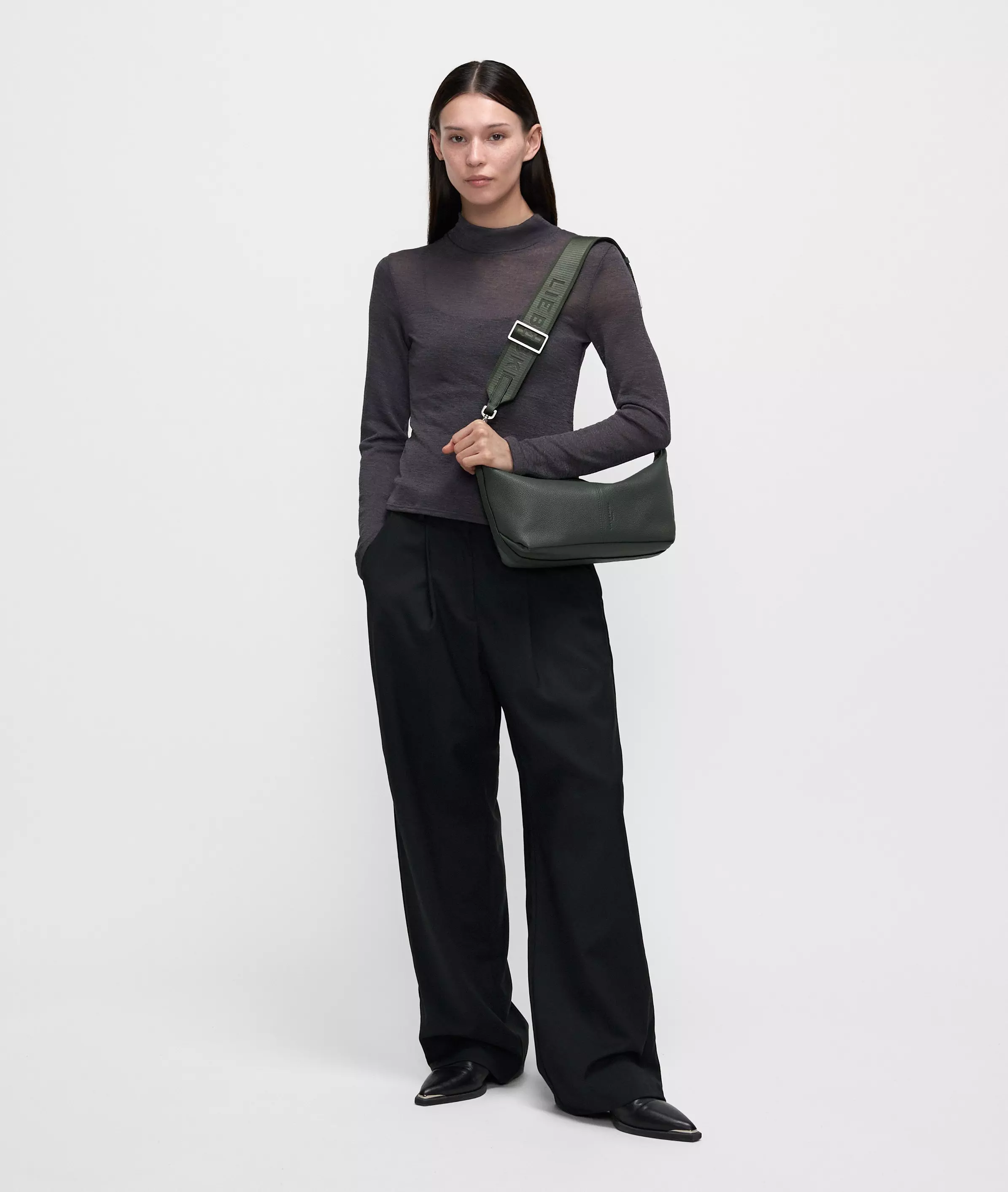 Paris Hobo S Handy cowhide hobo bag