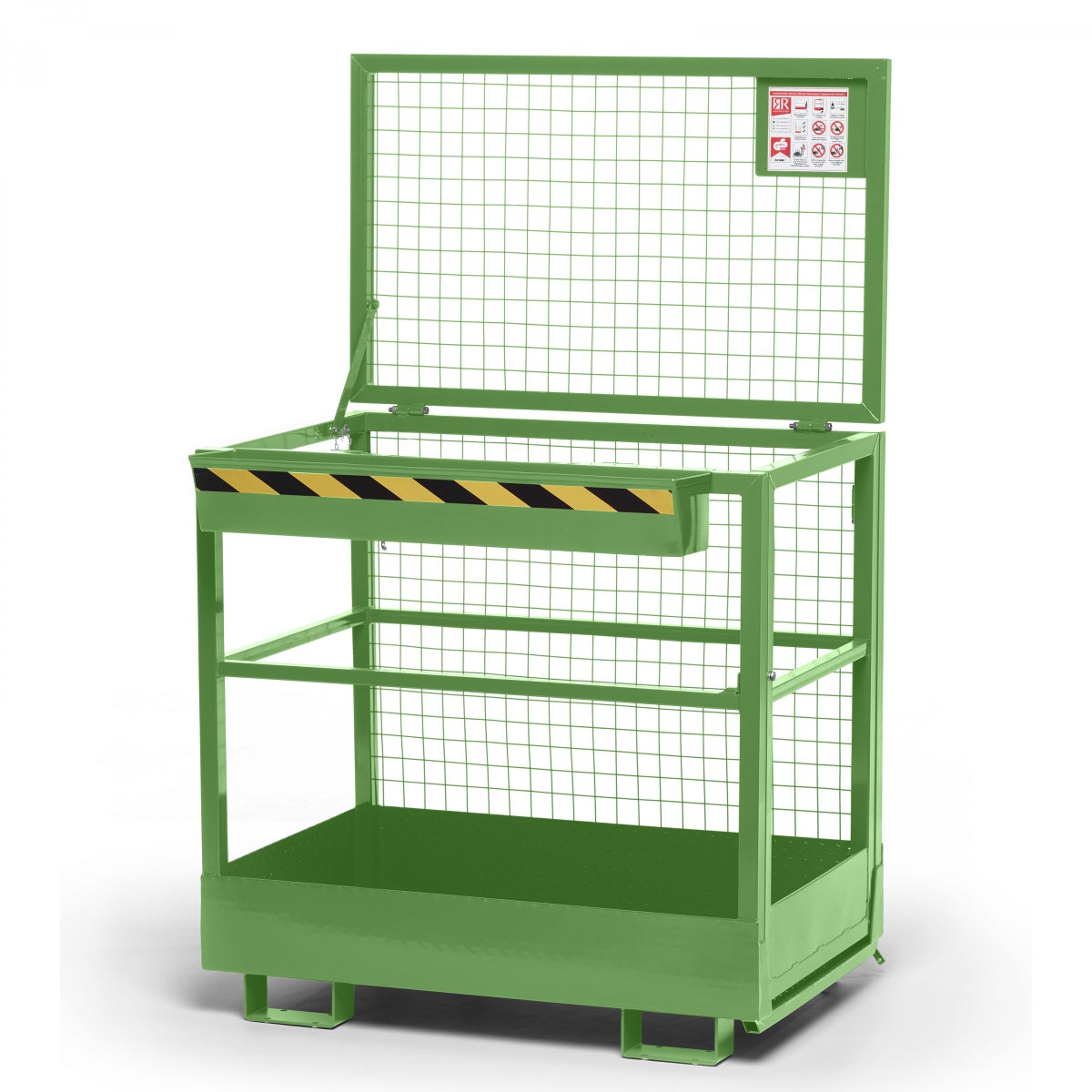 R+R Industriële Technologie Werkmand Type RAK 1200x800x1910mm RAL6011 Reseda Groen