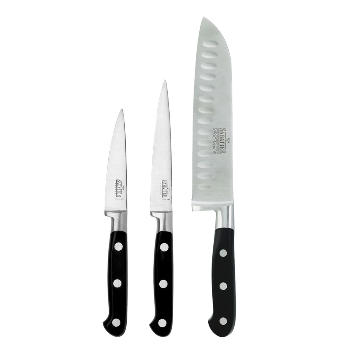 V Sabatier Life - Set 3 couteaux de cuisine Richardson Sheffield