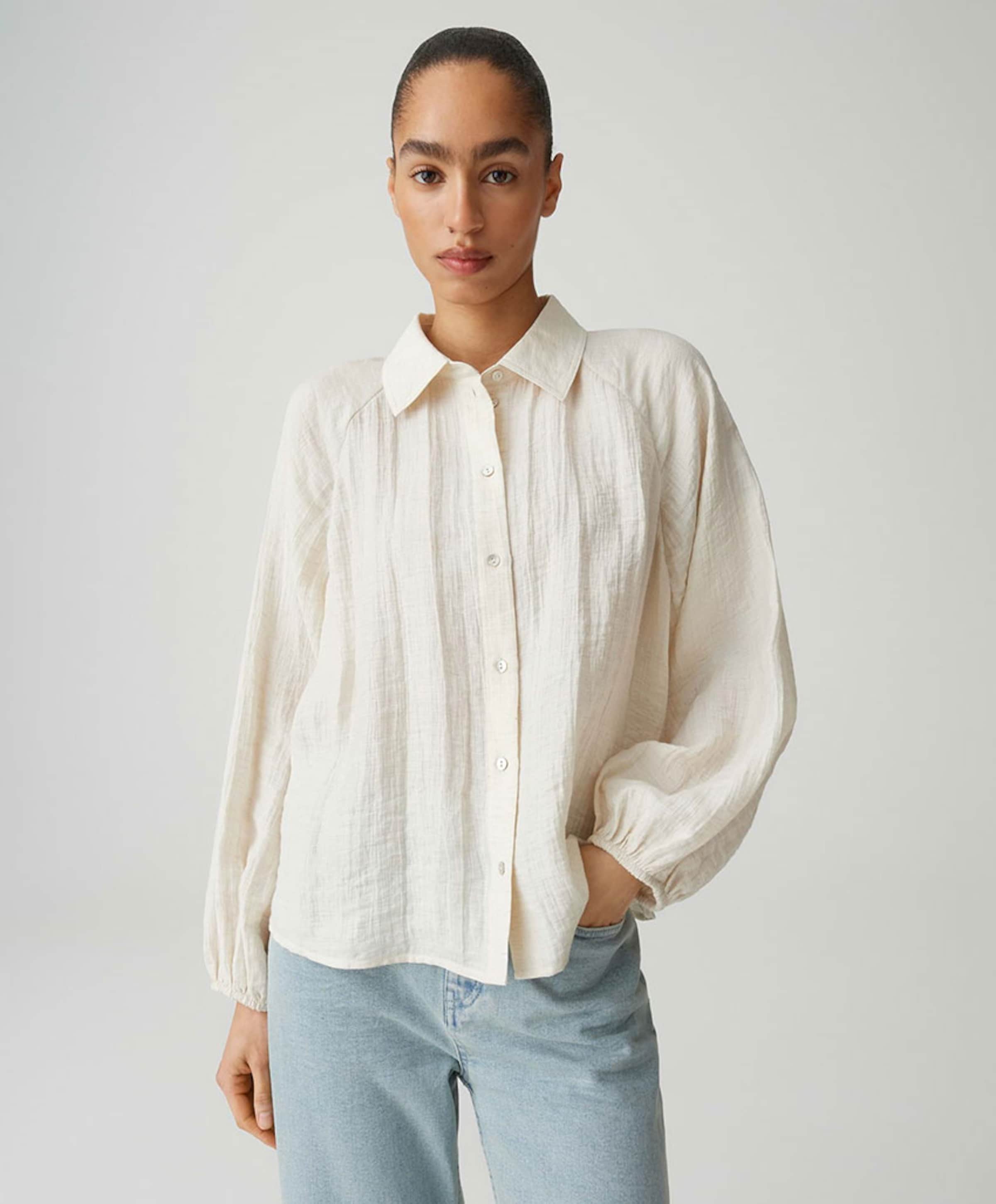 OPUS Dames blouse beige