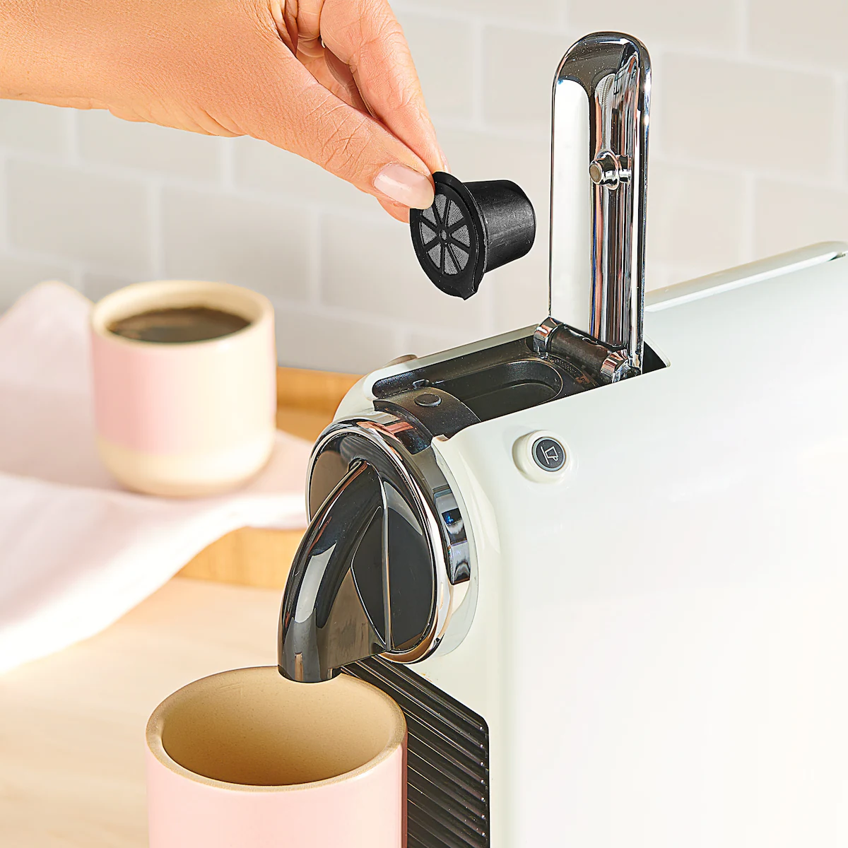 FACKELMANN - Kaffeekapsel-Set, wiederverwendbar, 3 Stück