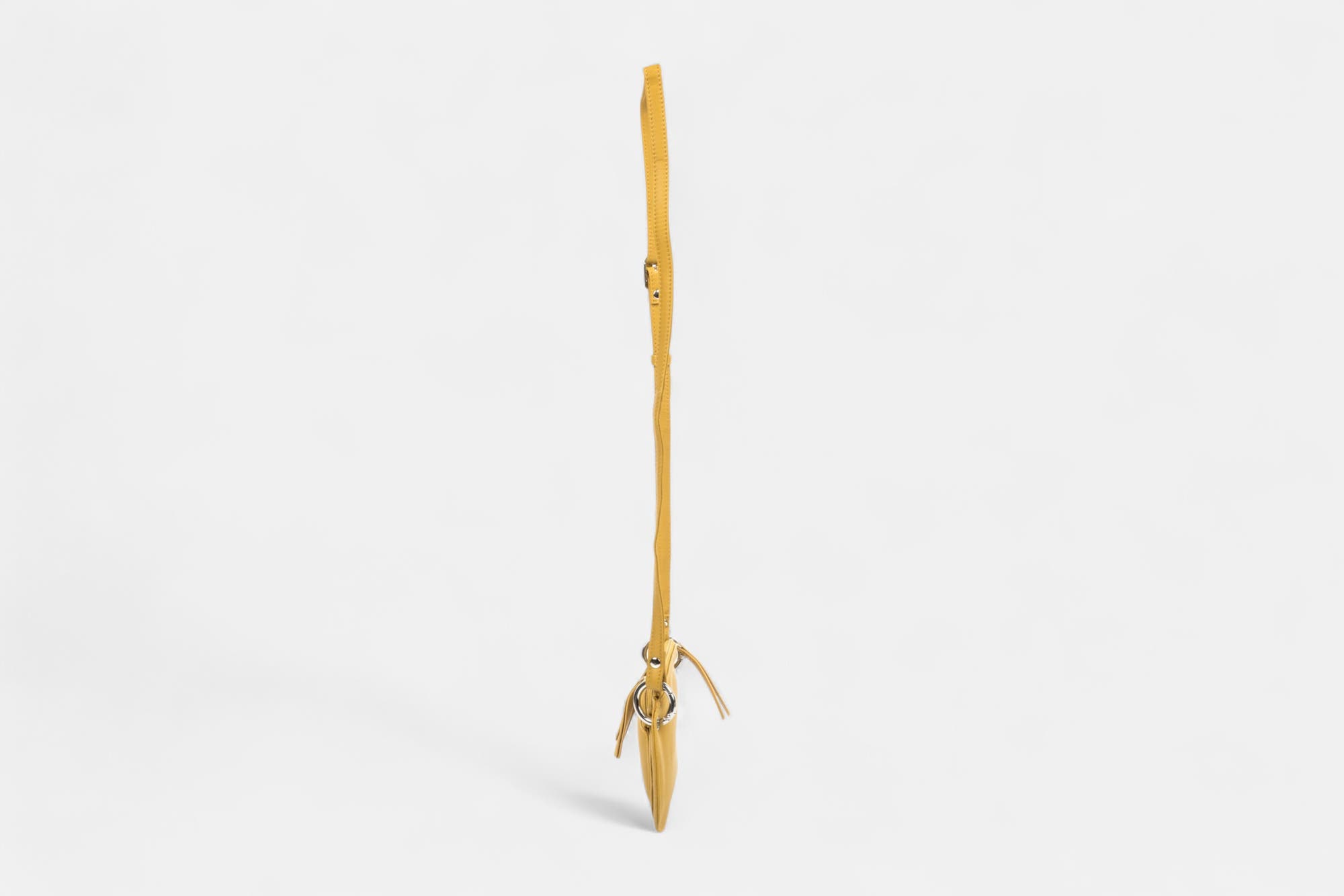 Sac bandoulière en cuir jaune