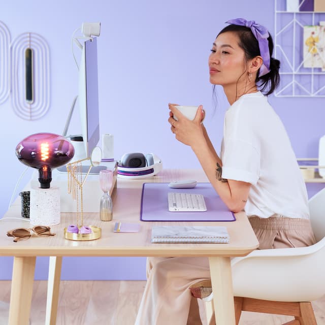 Logitech Studio Series skrivebordsmåtte (lavender)