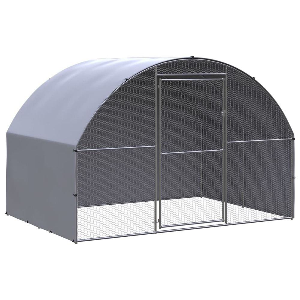 Poulailler d'extérieur 3x2x2 m acier galvanisé