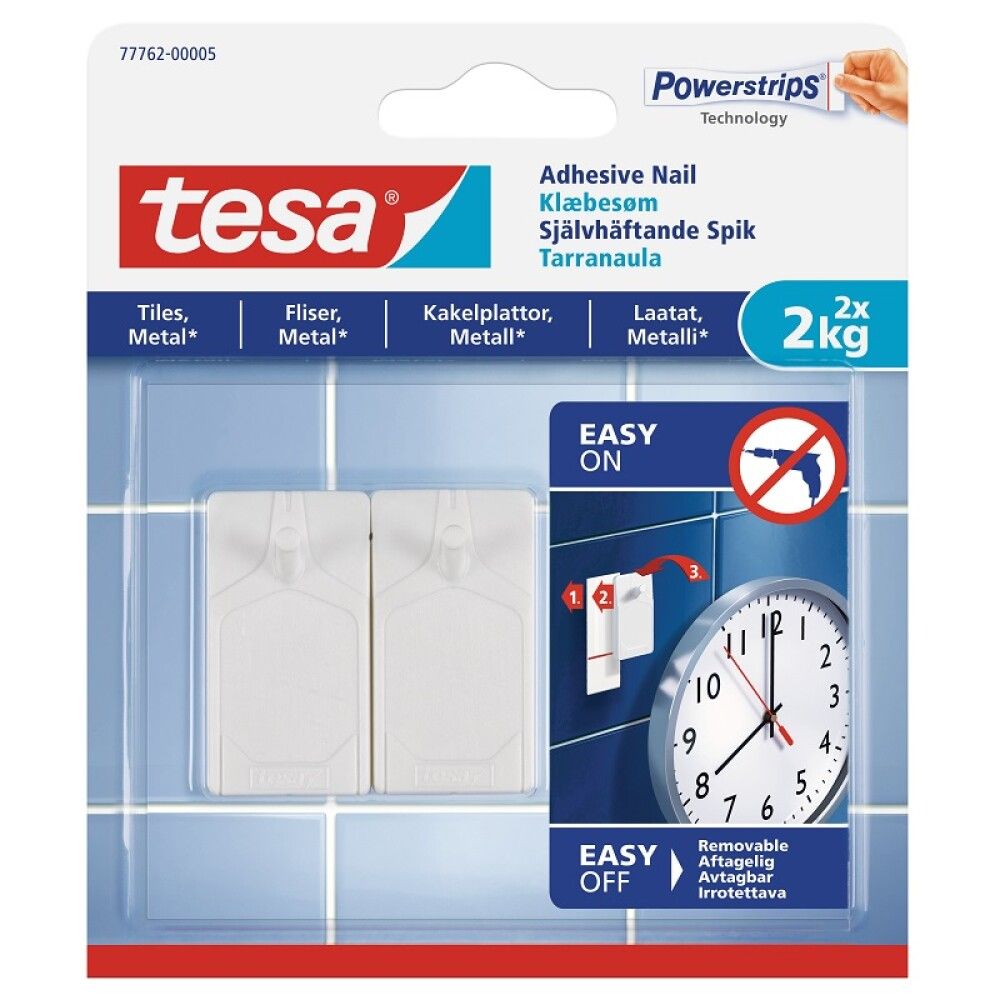 SELVKLEBENDE SPIKER TESA TSMS FLIS 2KG 2-PACK