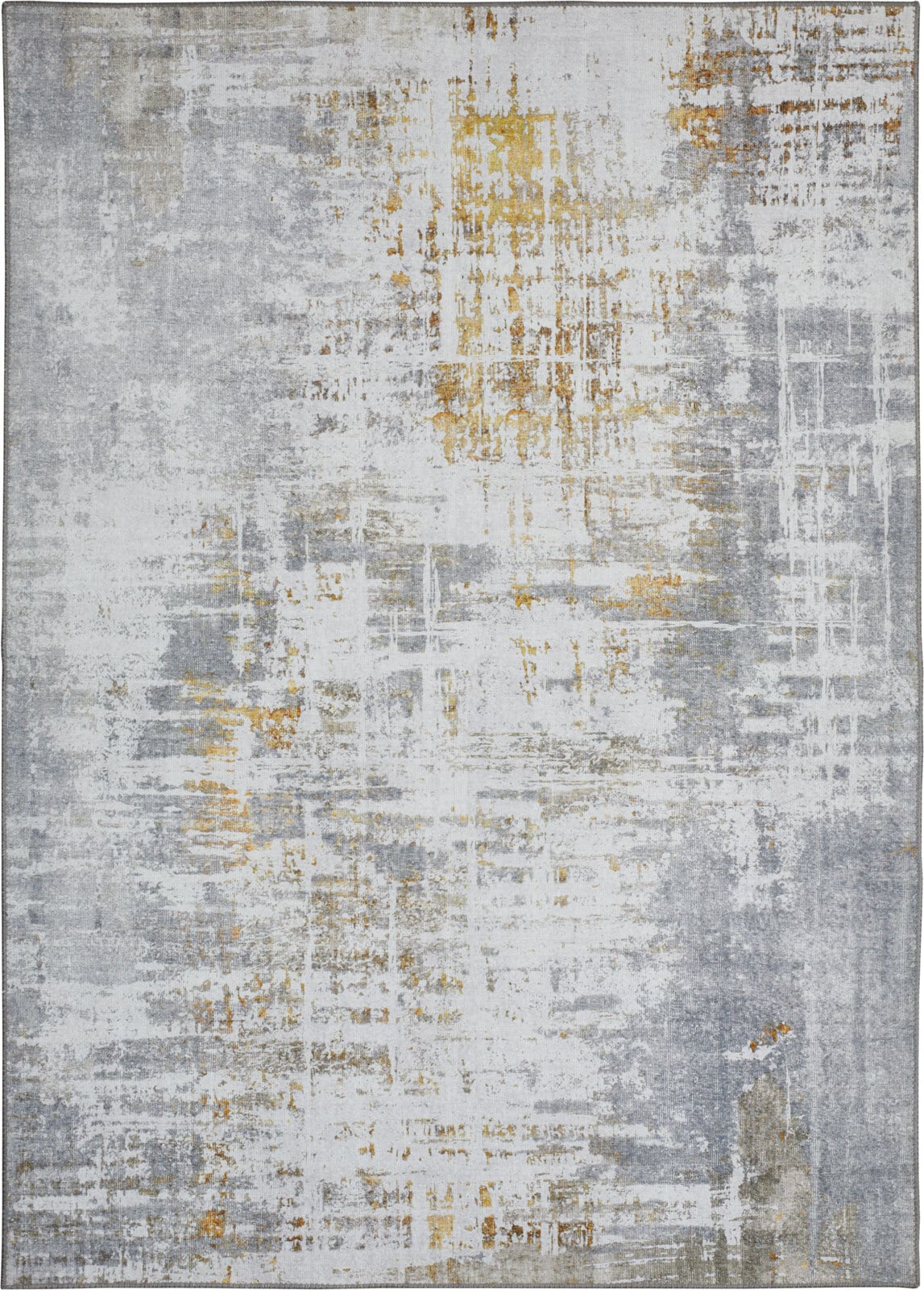 Teppich ALMONTE 155 x 230 cm creme/senfgelb