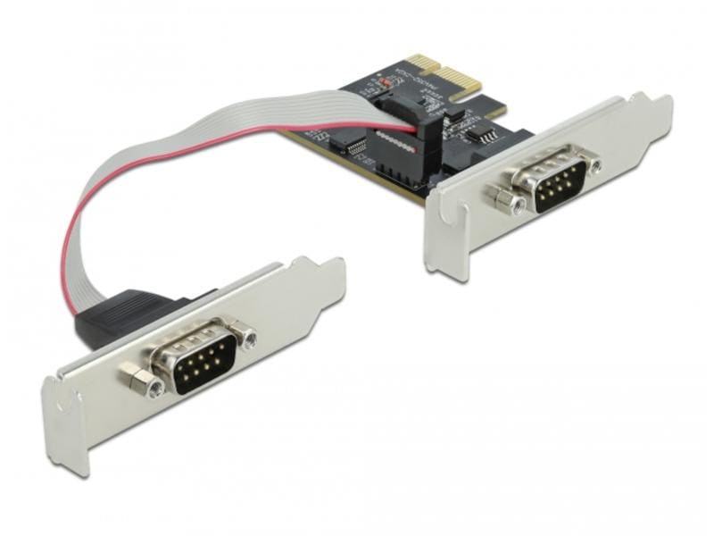Delock PCI-Express-Karte 90001 2x Seriell / RS-232 PCIe-Schnittstellenerweiterungskarte: 2x RS-232