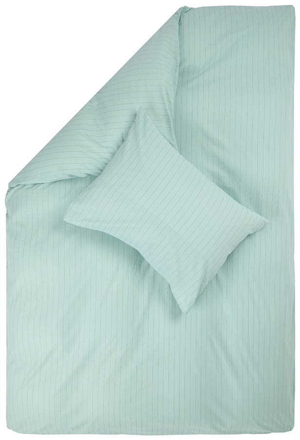 Pinny bomullsengesett 140x200 salviegrønn