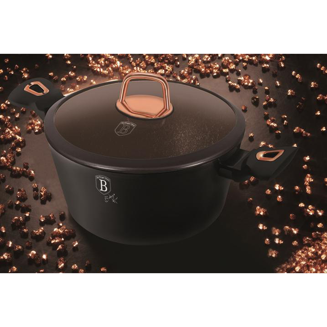 Berlinger Haus 10-teiliges Pfannen-Set Black Rose