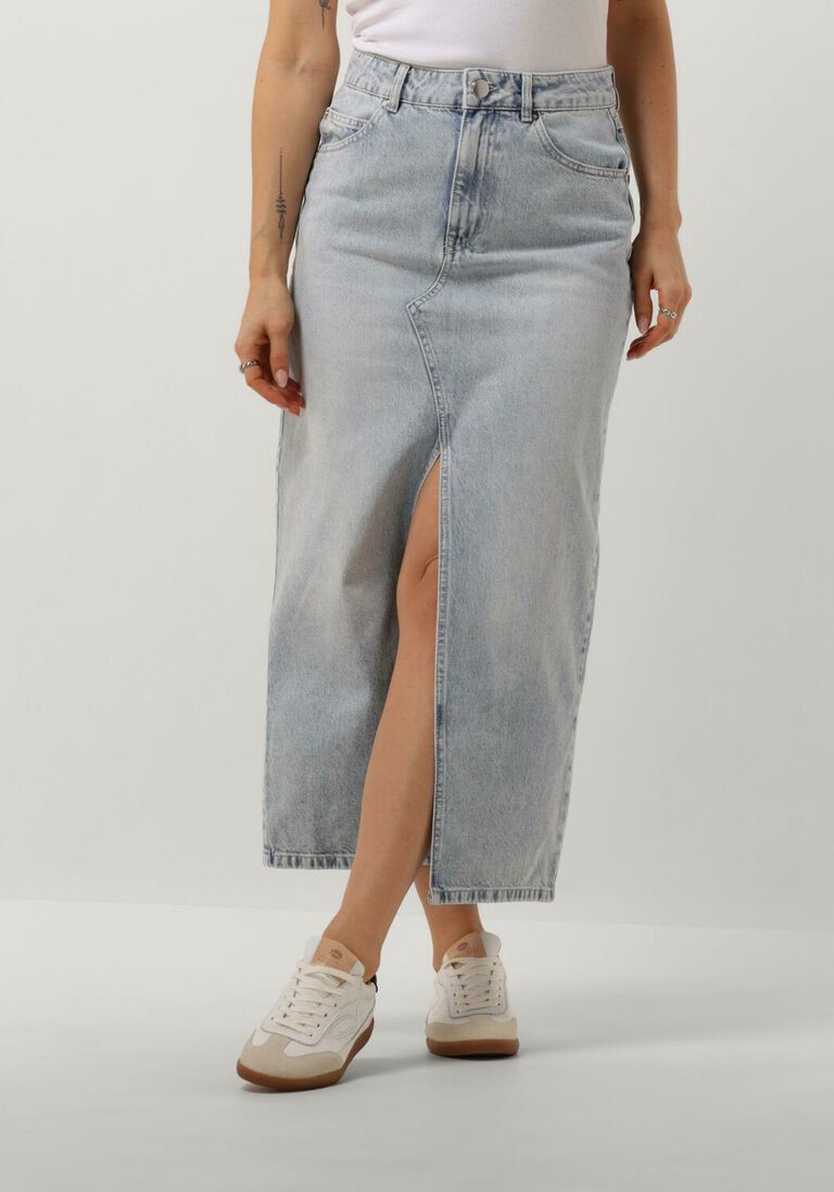SECOND FEMALE blauwe second female midirok dustine skirt