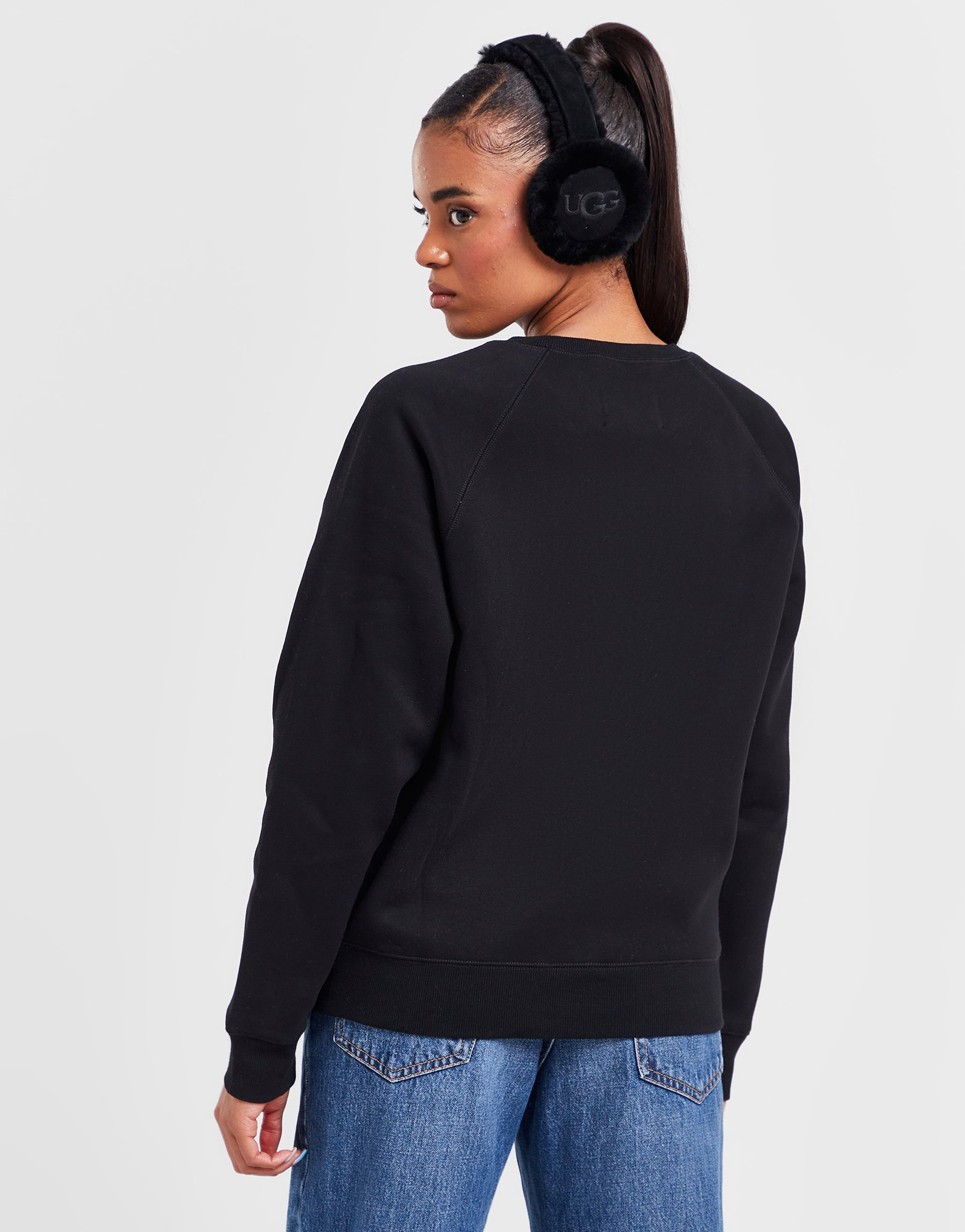 UGG Sweatshirt Fuzzy Logo Crew Femme