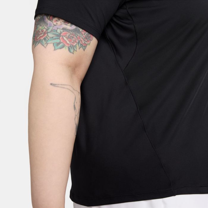 Nike Dame T-shirts Dri-Fit One Classic SS Top (Plus Size) Sort