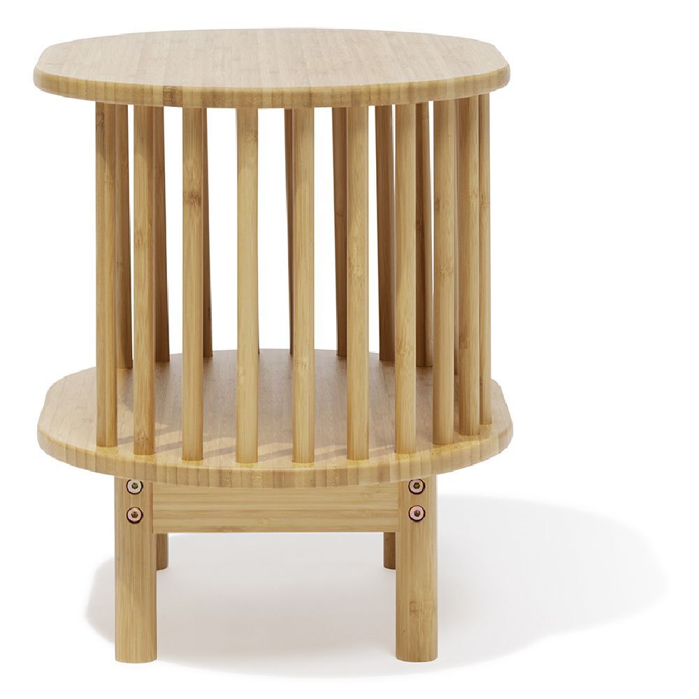 Chevet Gaïa bambou naturel - L46xP35xH41,5 cm