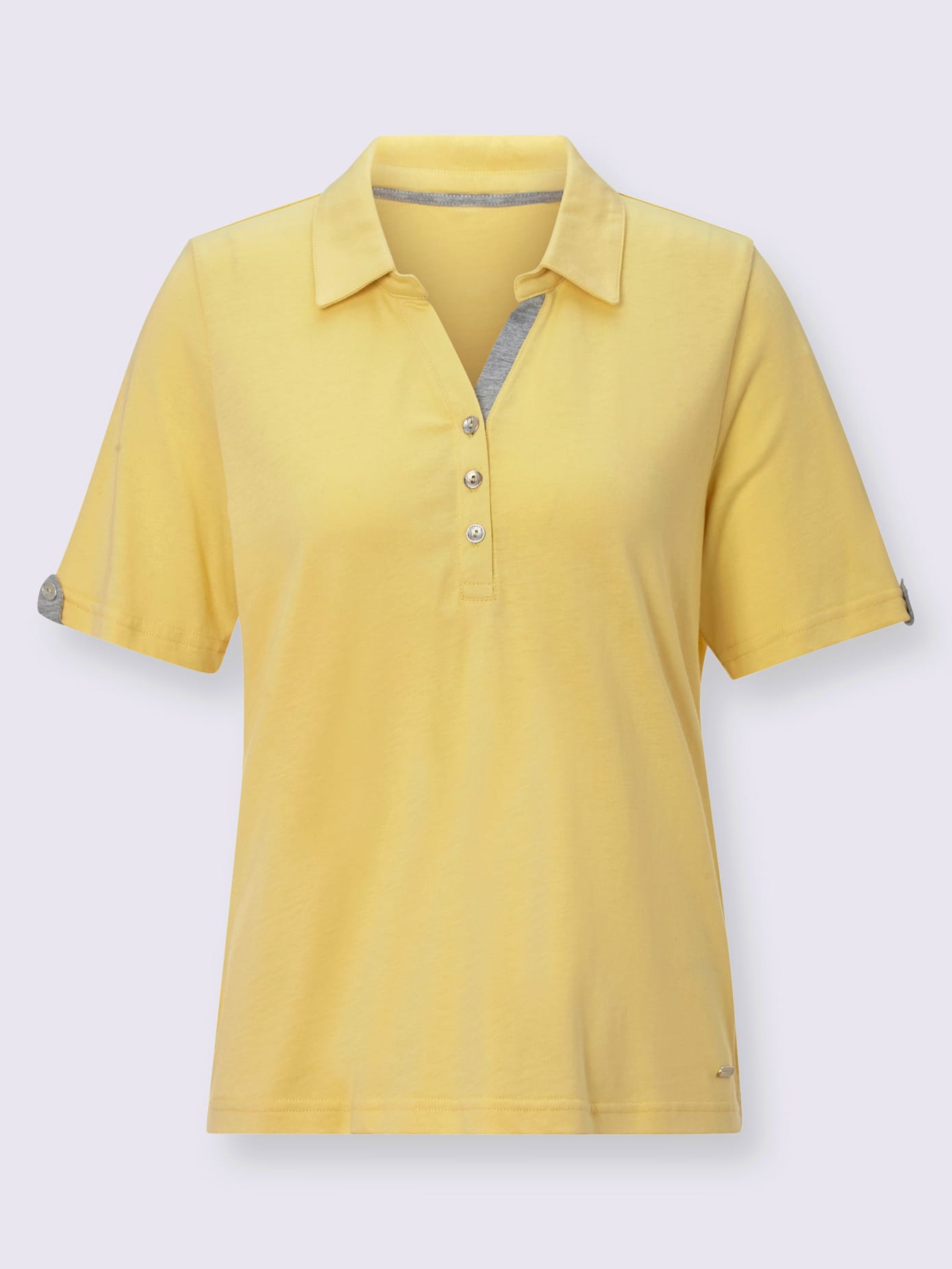 Polo sportif en mélange de matières confortable