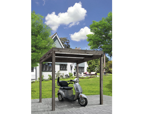 Universele overkapping Bikeport RAL7016 204 x 204 cm antraciet