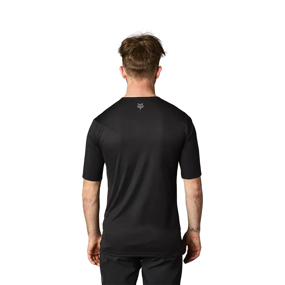Fox Flexair Pro MTB Fietsshirt Korte Mouwen Zwart/Zwart Heren