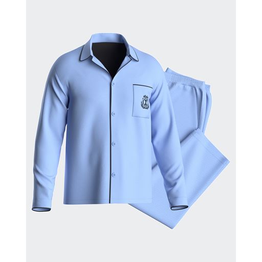 Impetus Woven Pyjamas, Blue, XL