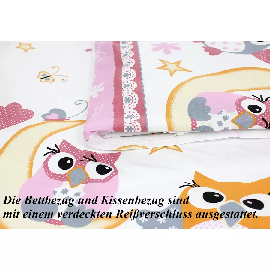 TupTam Kinder Bettwäsche Set 2-tlg rosa