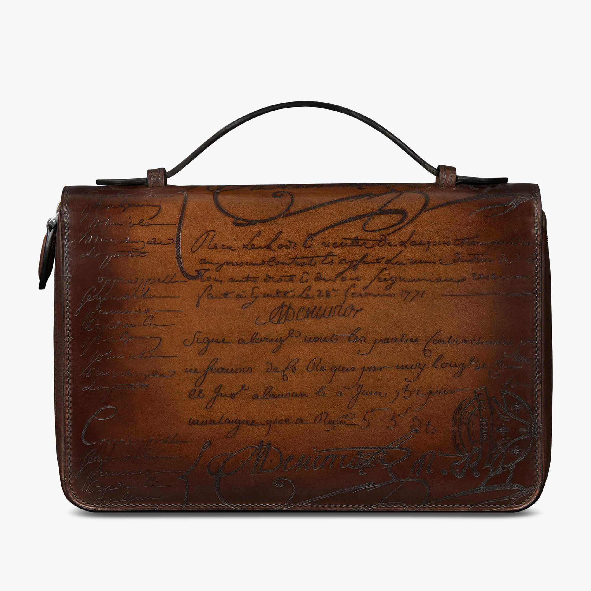 Portefeuille Zippe Itauba Wide En Cuir Scritto