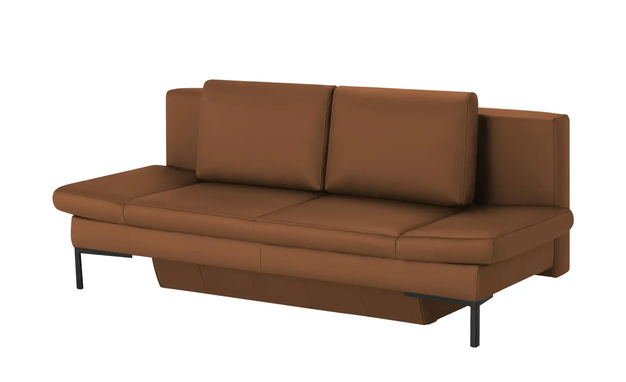Schlafsofa mit Sitz- und Rückenfläche aus Echtleder Kenny