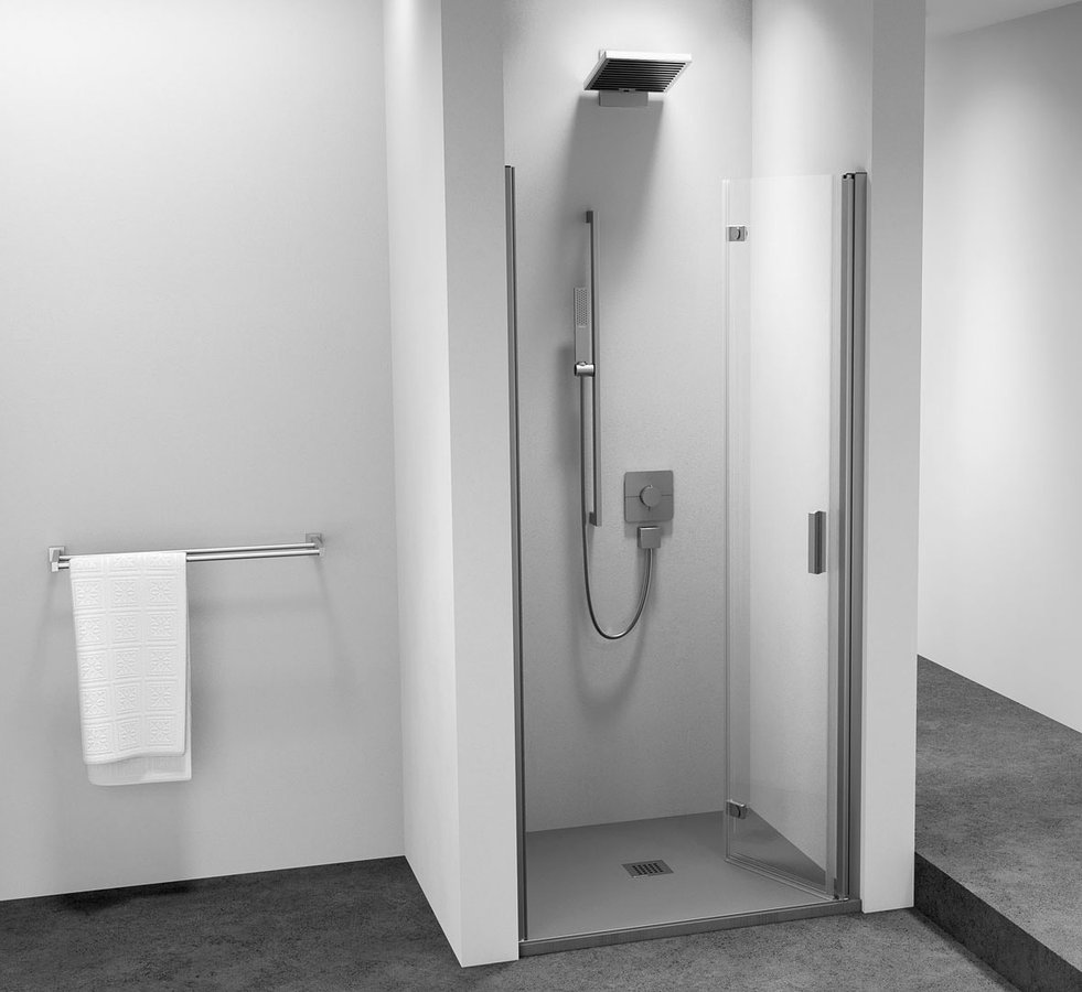 Polysan Zoom Line vouwdeur rechts voor nis 80x200cm chroom