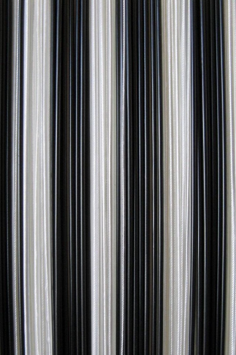 Sun-Arts vliegengordijn Hulzen transparant/zwart 90 x 1,3 x 210 cm