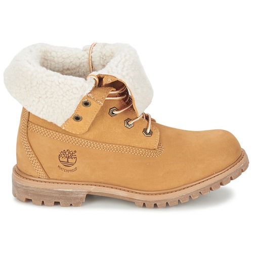 Timberland - AUTHENTICS TEDDY FLEECE WP FOLD DOWN - Cognac clair