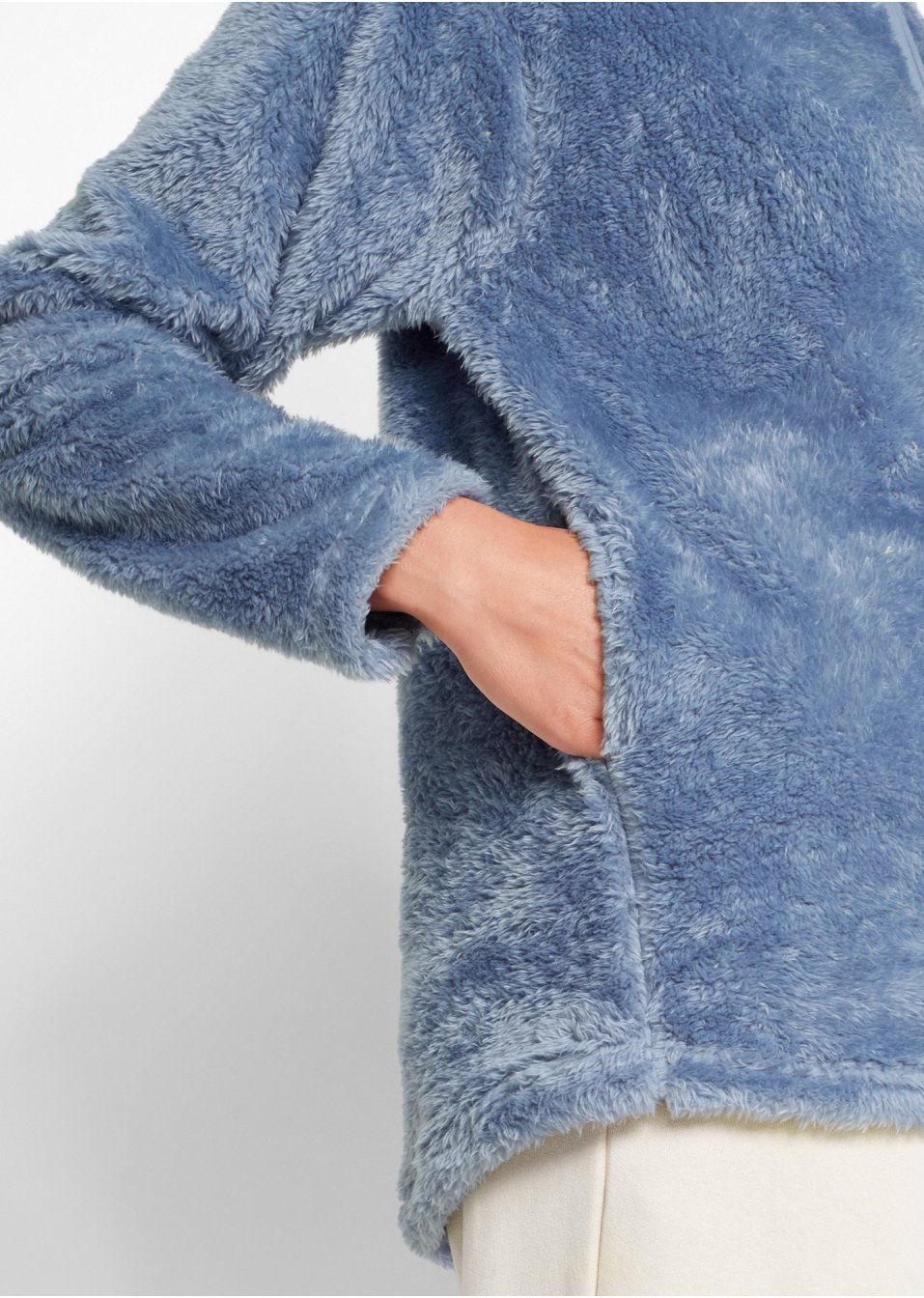 Pull en polaire douillet, manches longues