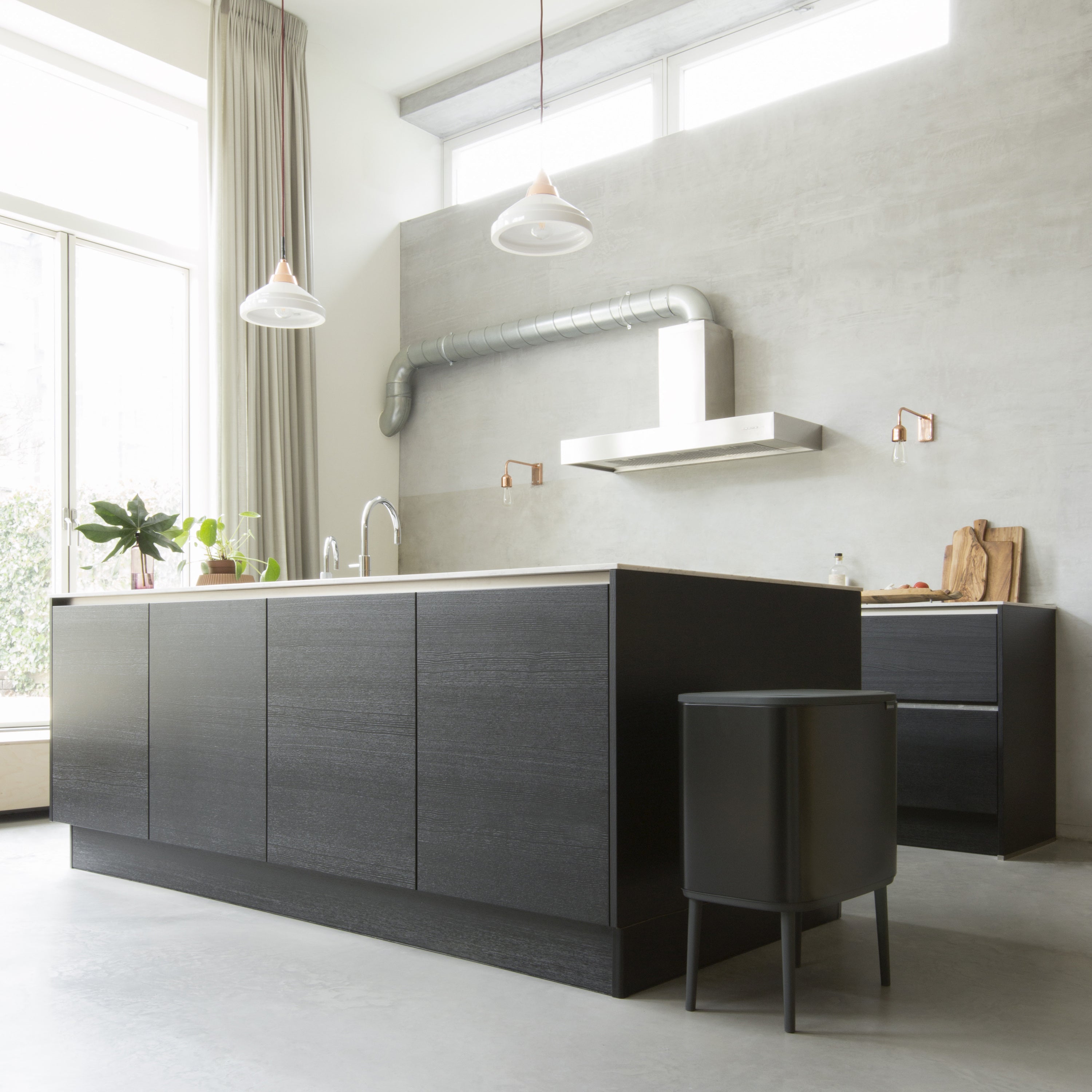 Brabantia Bo Touch Bin Afvalemmer 11 + 23 L  - Zwart