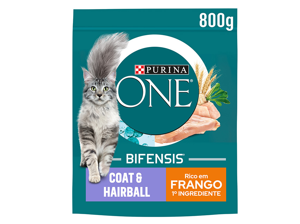 RAÇÃO PARA GATO PURINA ONE PELE E PÊLO 800G