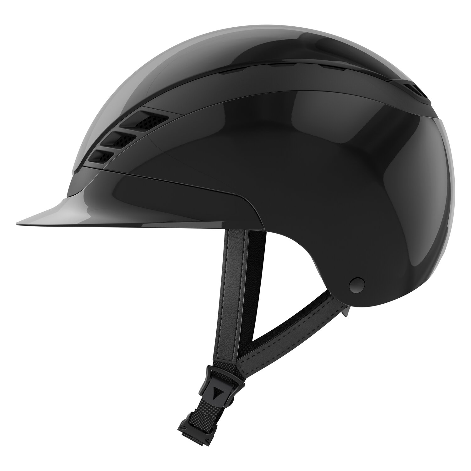 ABUS PIKEUR Reithelm AirLuxe Pure  - shiny black