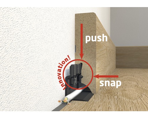 SKANDOR plintklem CH23 incl. schroeven en pluggen, verpakking van 30 stuks.