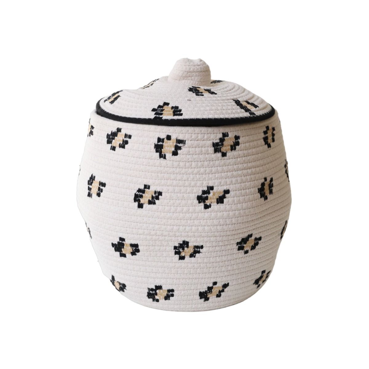 Panier léopard avec couvercle - Chaton Atelier jasmin