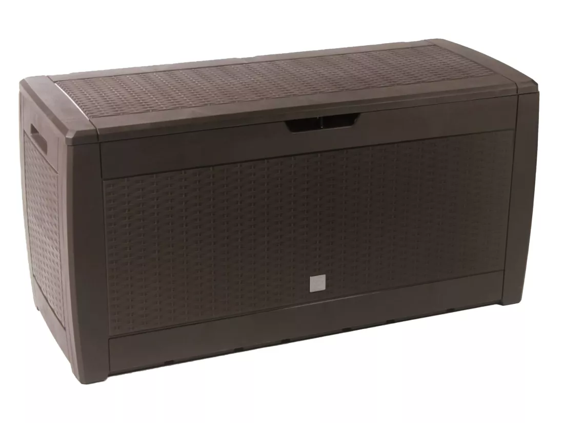 Boxe Board Boxe rato coffre de jardin 310 litres chocolat 119 x 48 x 60 cm