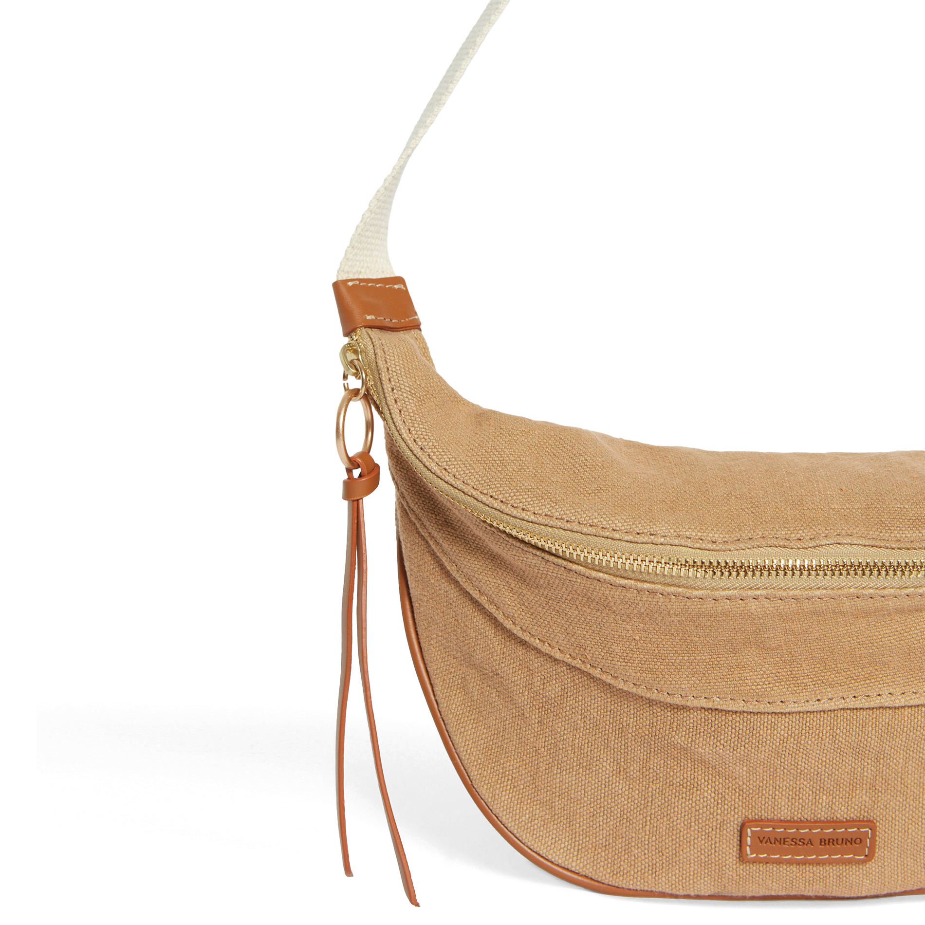 Sac banane en lin| Marron
