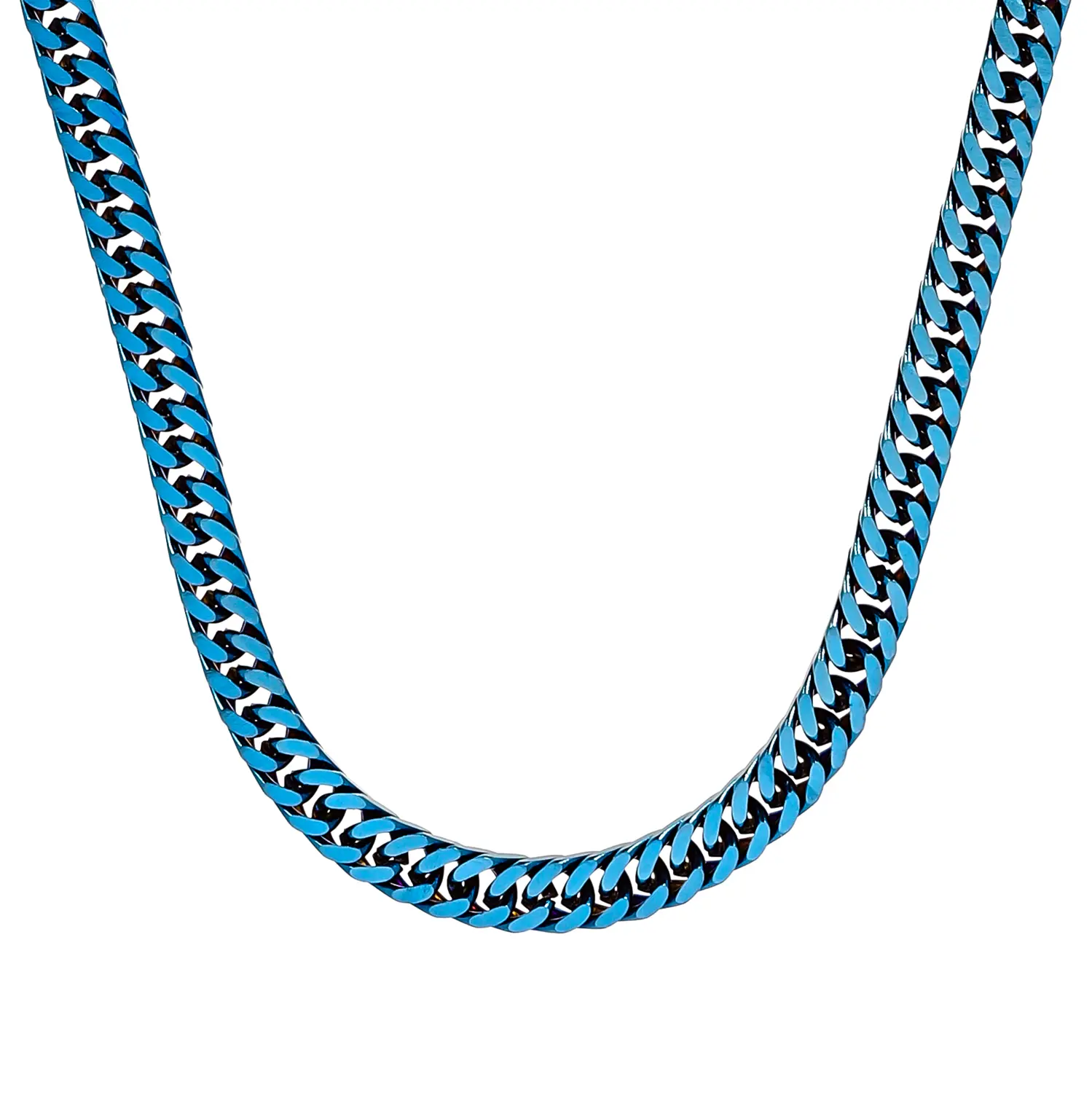 Herren Kette - Blue Metallic