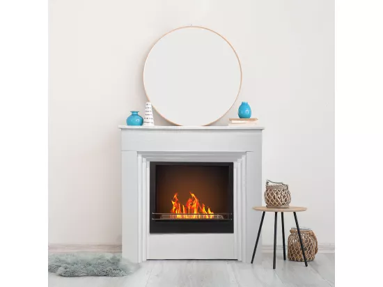 Cheminée à Bioéthanol BELLINI en Bois Blanc L96 x P35 x H96