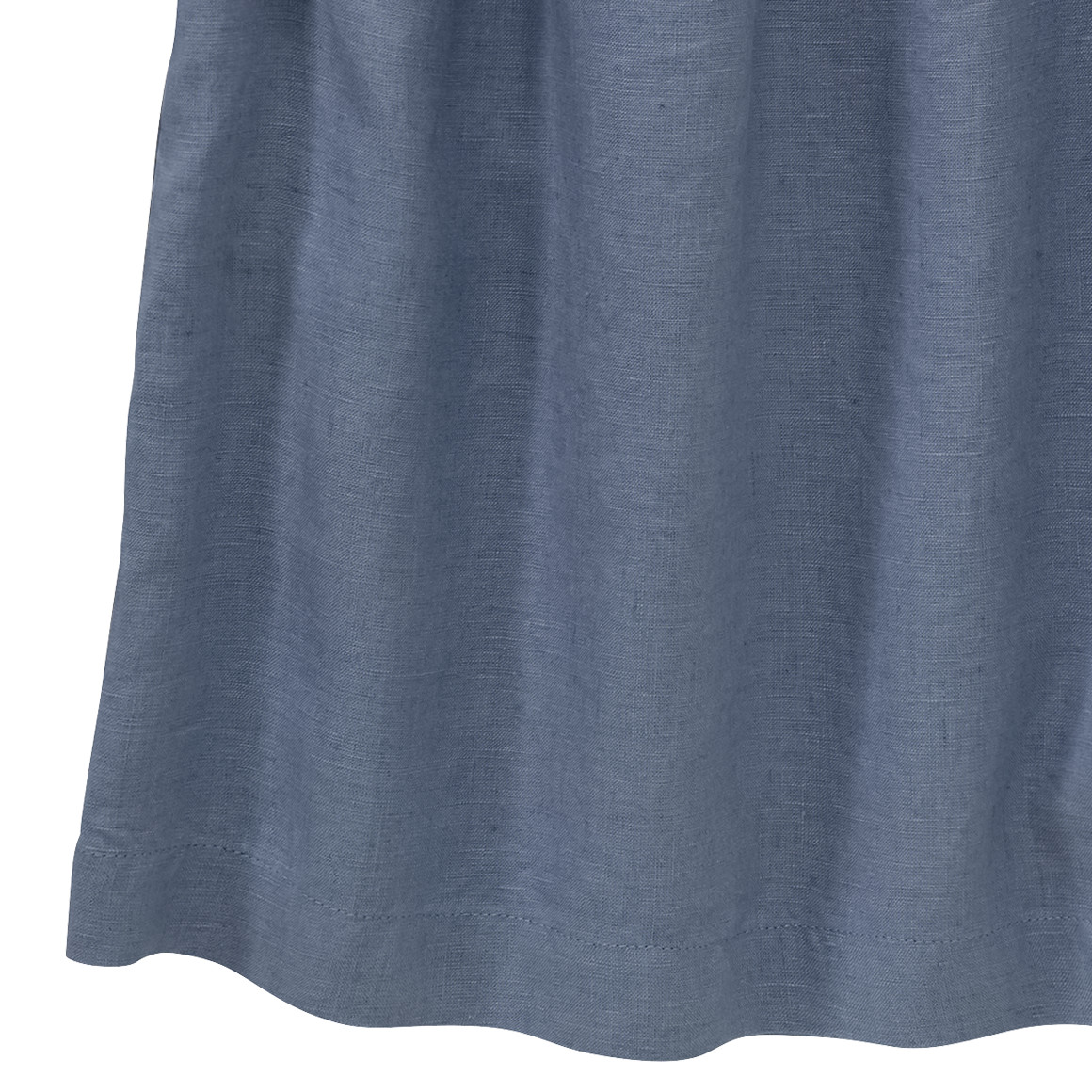 Jonas Nielsen Mädchen Leinen-Kleid mit kurzen Ärmeln blaugrau