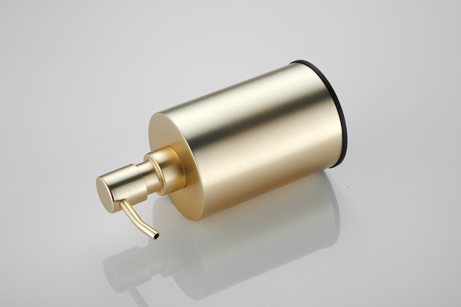 Saniclear Academy zeepdispenser geborsteld messing mat goud