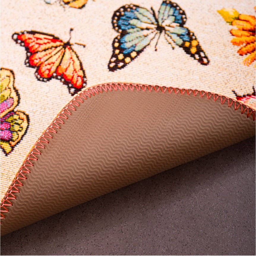 Tapis Fleurs et Papillons