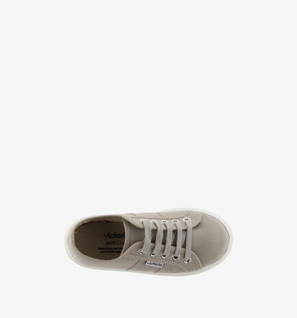 BARCELONA PLATEFORME TOILE Baskets plateforme en toile BEIGE