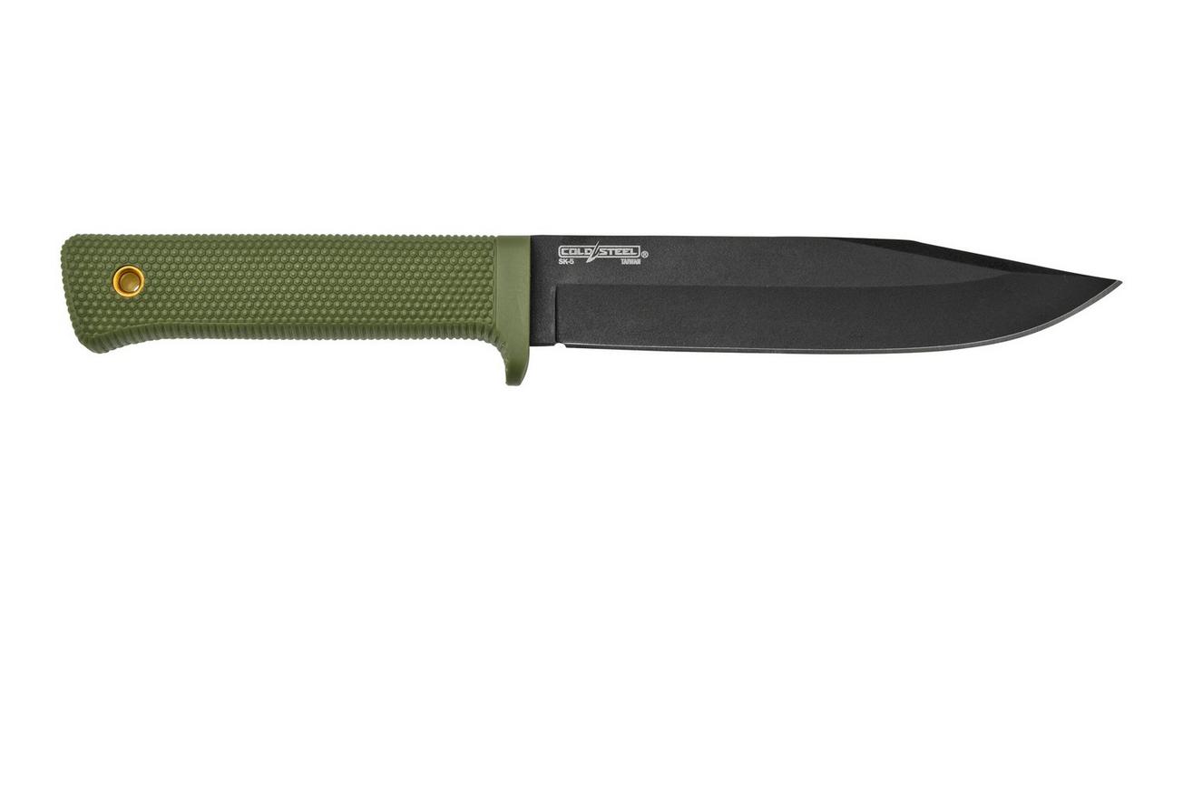 Cold Steel SRK 49LCKODBK, OD Green, vaststaand mes