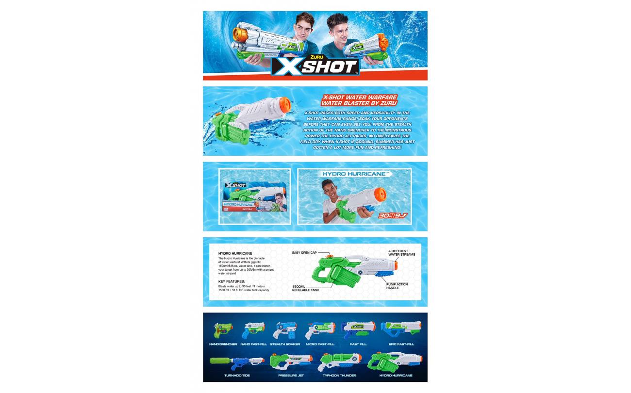 Xshot Hydro Hurricane