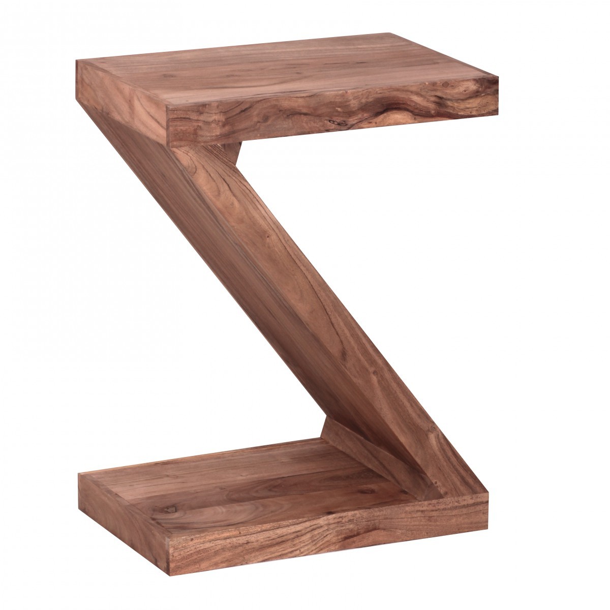 Beistelltisch - klar lackiert - Akazie massiv - 44 cm breit
