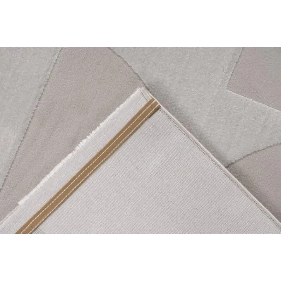 Lalee Vloerkleed Japandi stijl - 3D effect zilver 120x170 cm