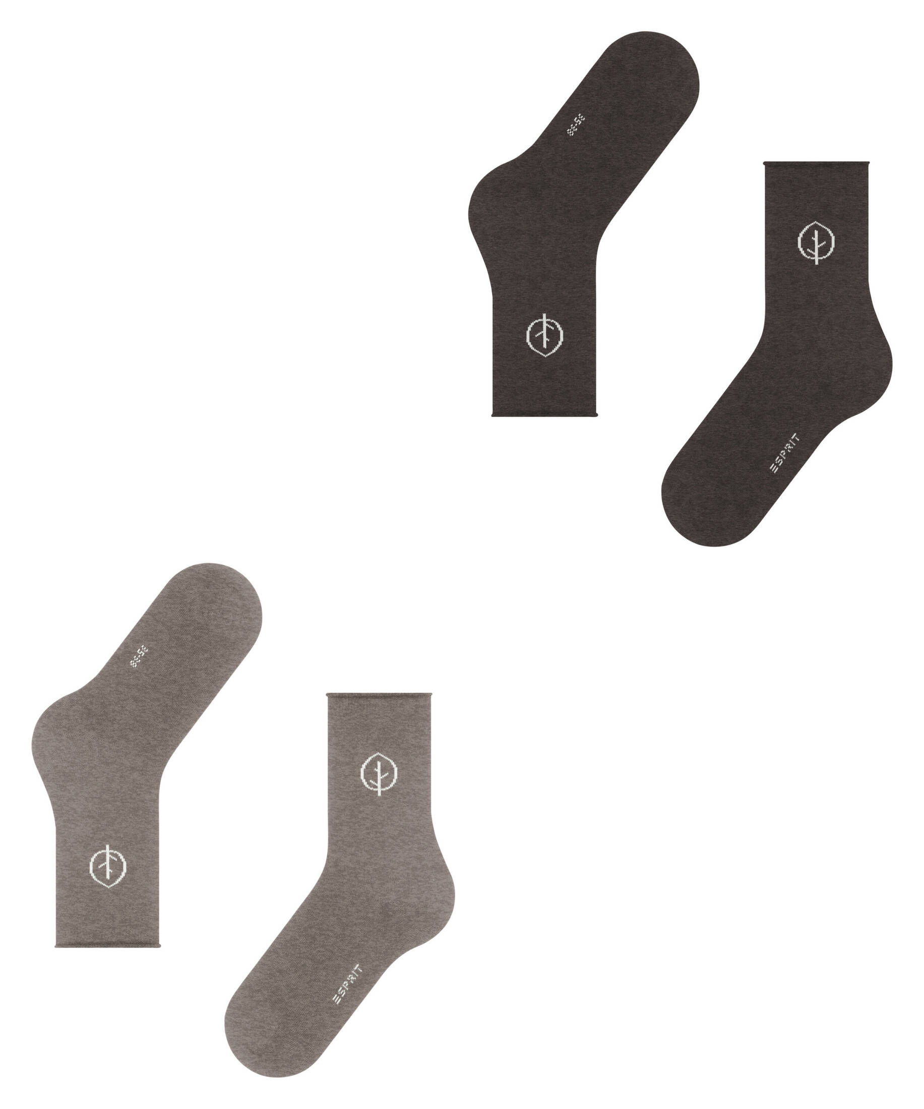 Esprit| Damen Socken Forest 2-Pack