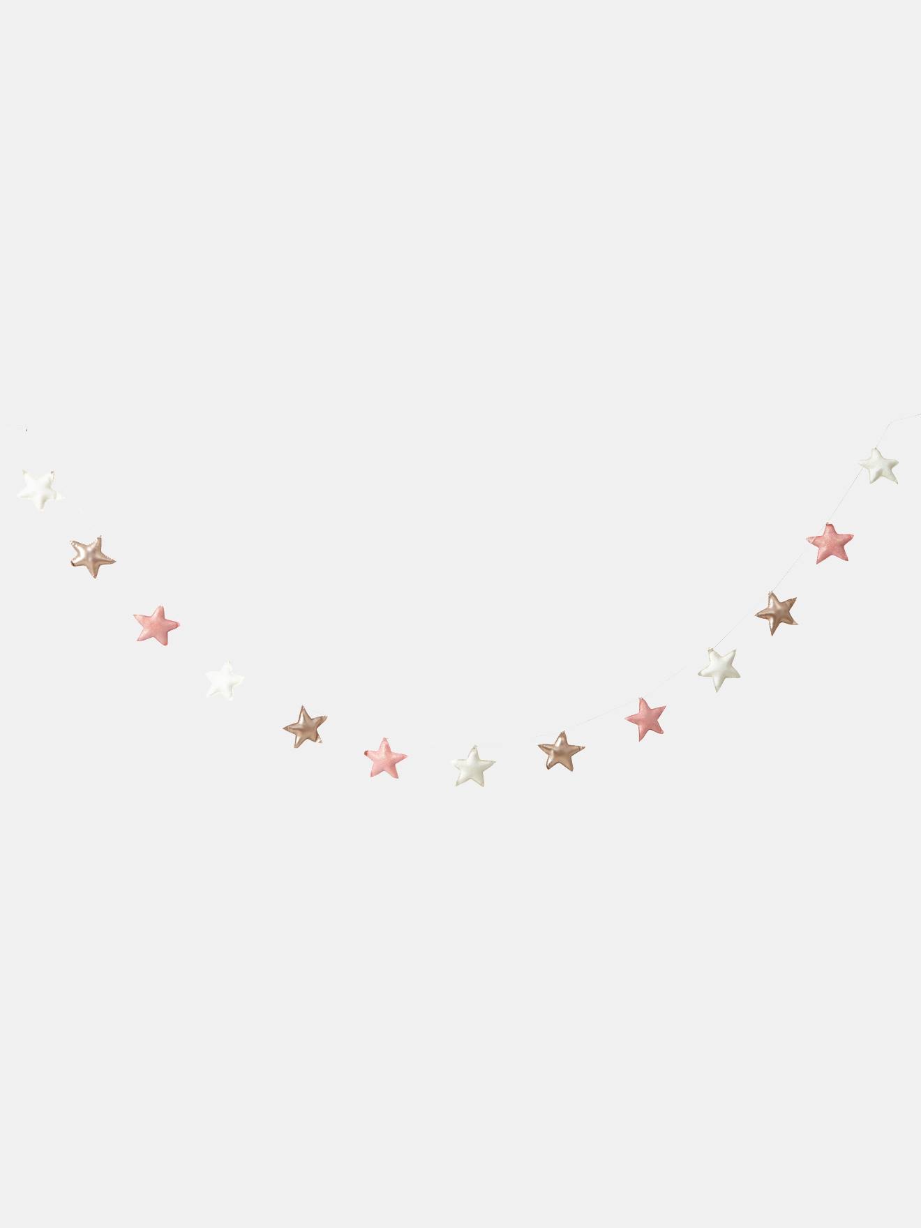 Guirlanda de estrelas rosa