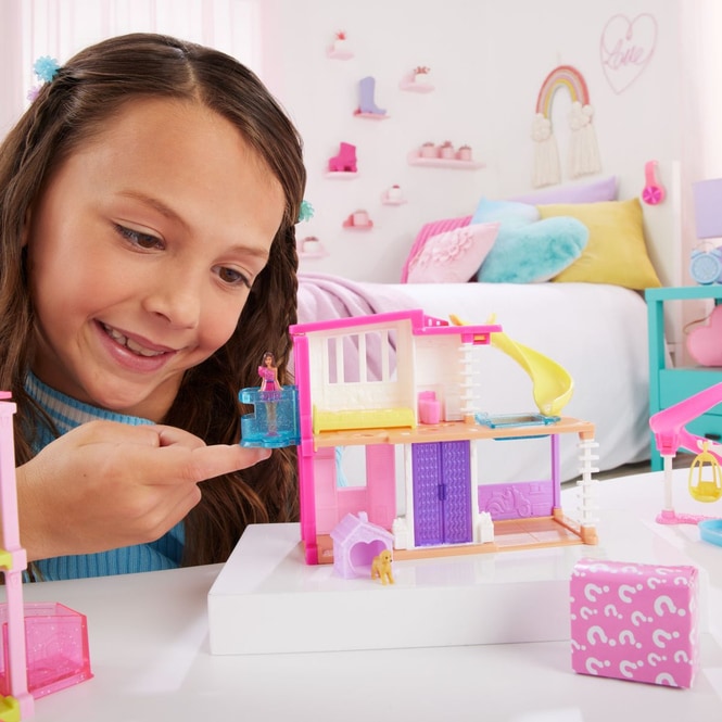 Mini Barbie Land - Traumvilla - rosa - 1 Stück